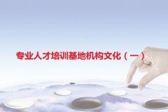 专业人才培训基地机构文化（一）