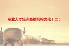 专业人才培训基地机构文化（二）